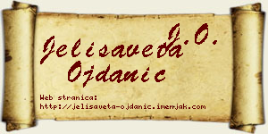 Jelisaveta Ojdanić vizit kartica